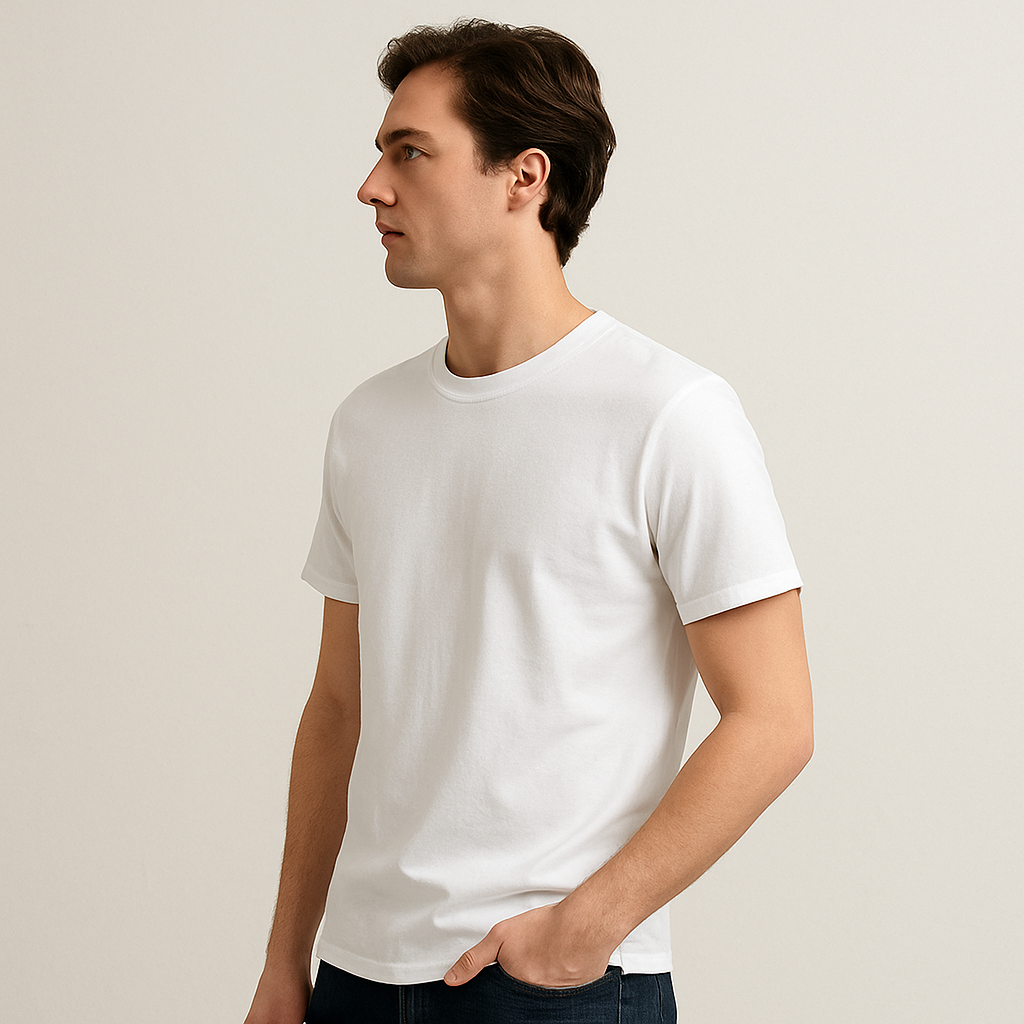 Camiseta Masculina Branca Boldman Dukeen Oversize 100% Algodão Premium