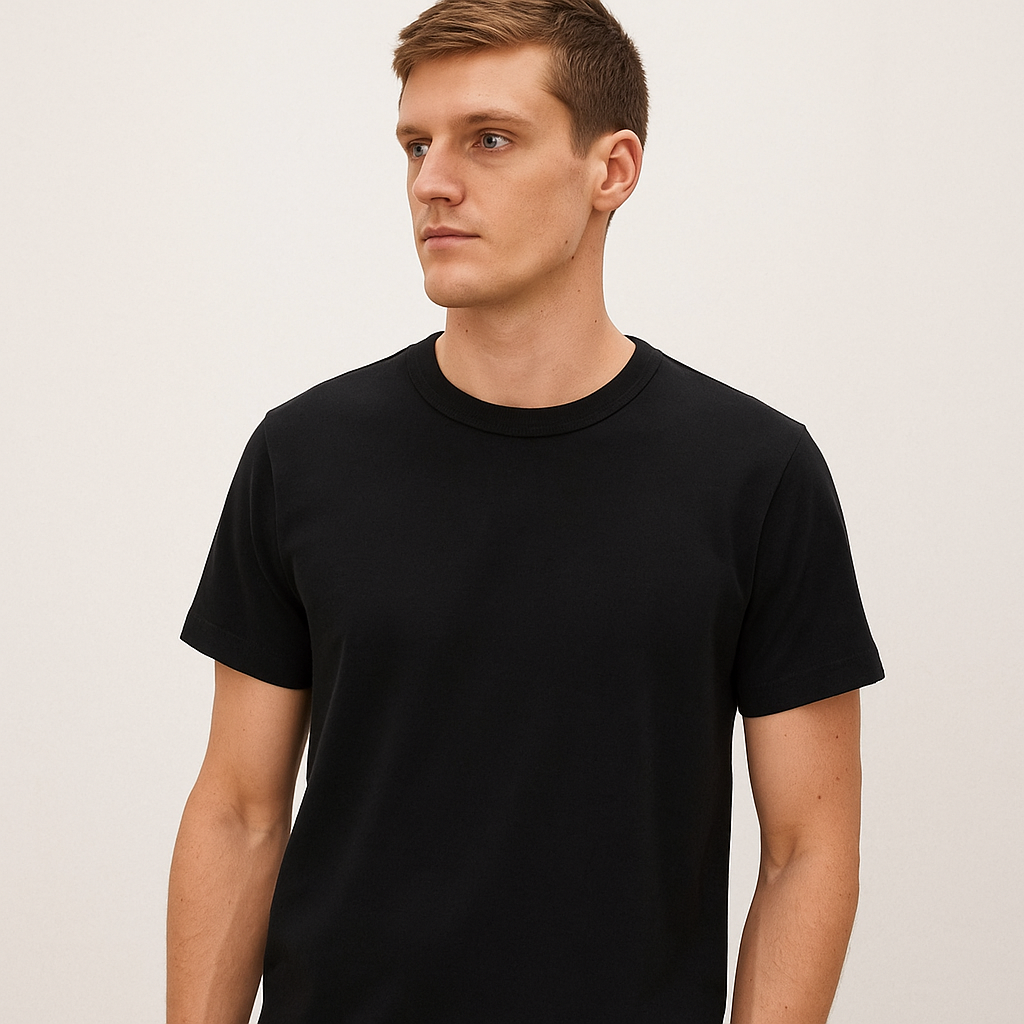 Camiseta Masculina Preta Boldman Dukeen Oversize 100% Algodão Premium