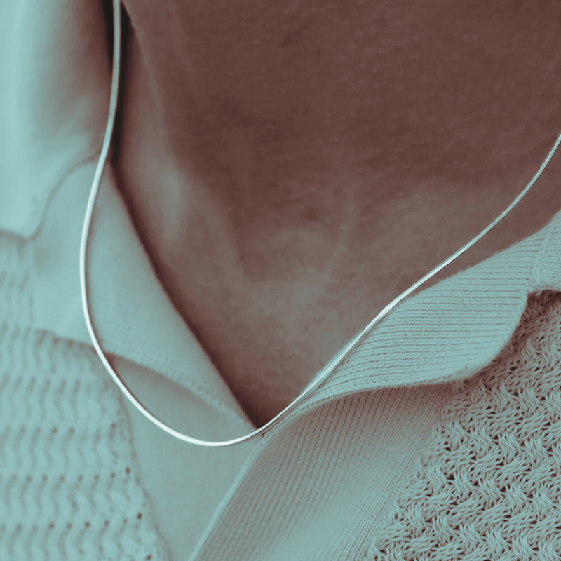 Corrente Masculina em Aço Inoxidável Octogonal - BOLDMAN