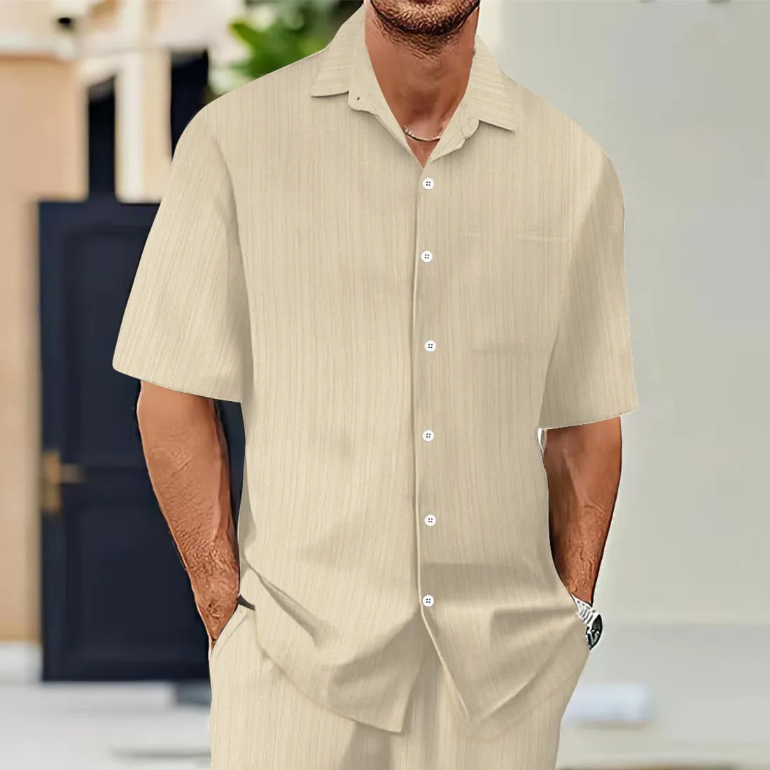 Camisa Masculina Luxo Manga Curta | Algodão Egípcio | BOLDMAN