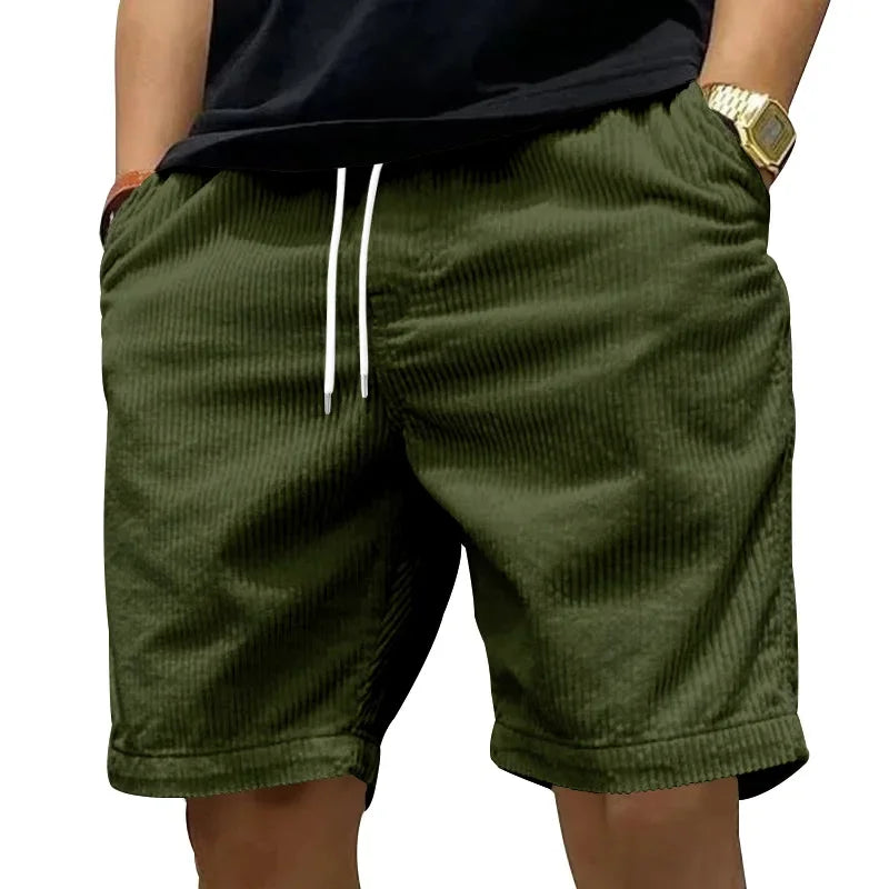 Shorts Masculino de Veludo Cotelê - BOLDMAN