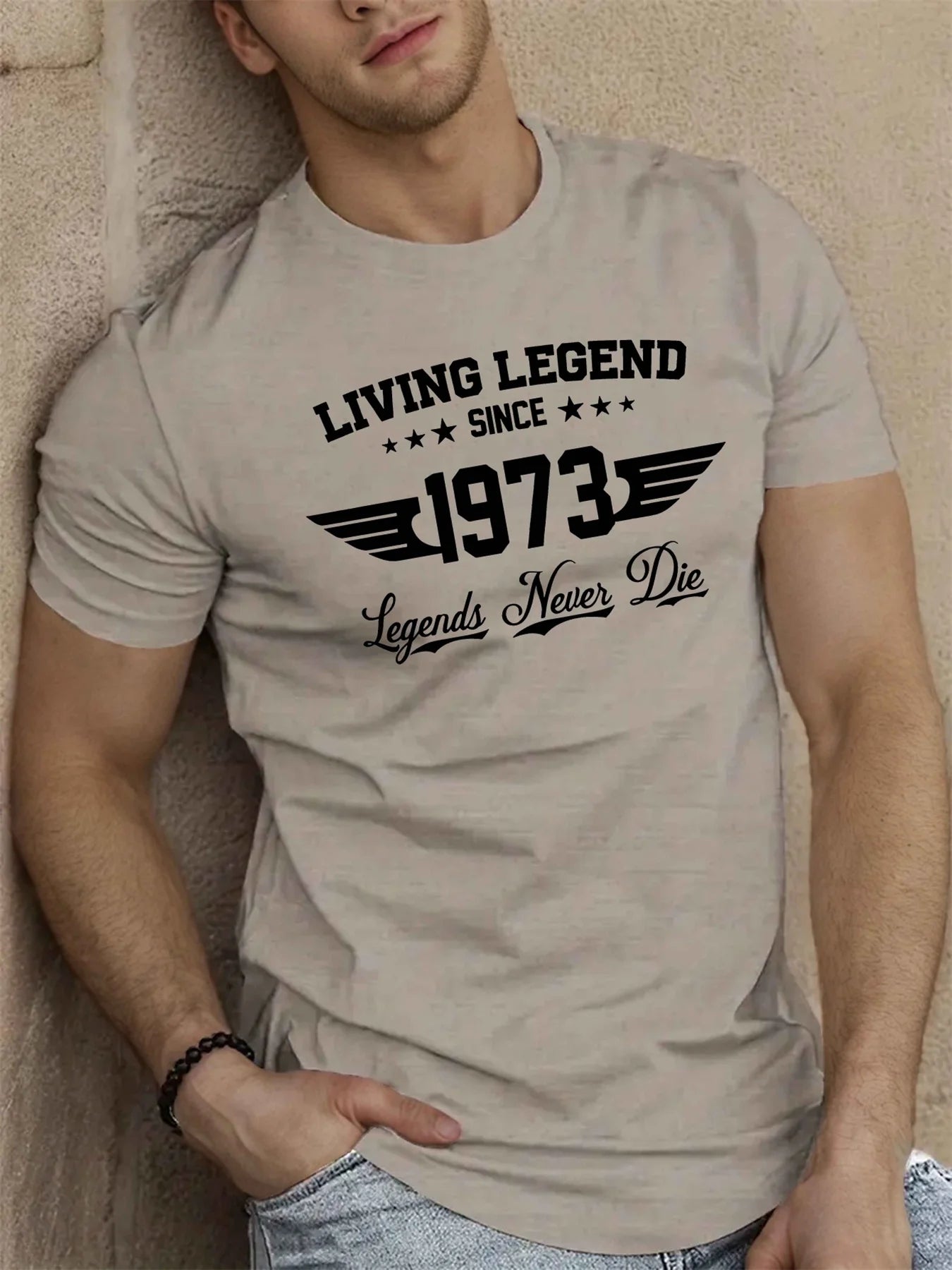 Camiseta Masculina Verão 100% Algodão Plus Size Estampada 1973 - BOLDMAN