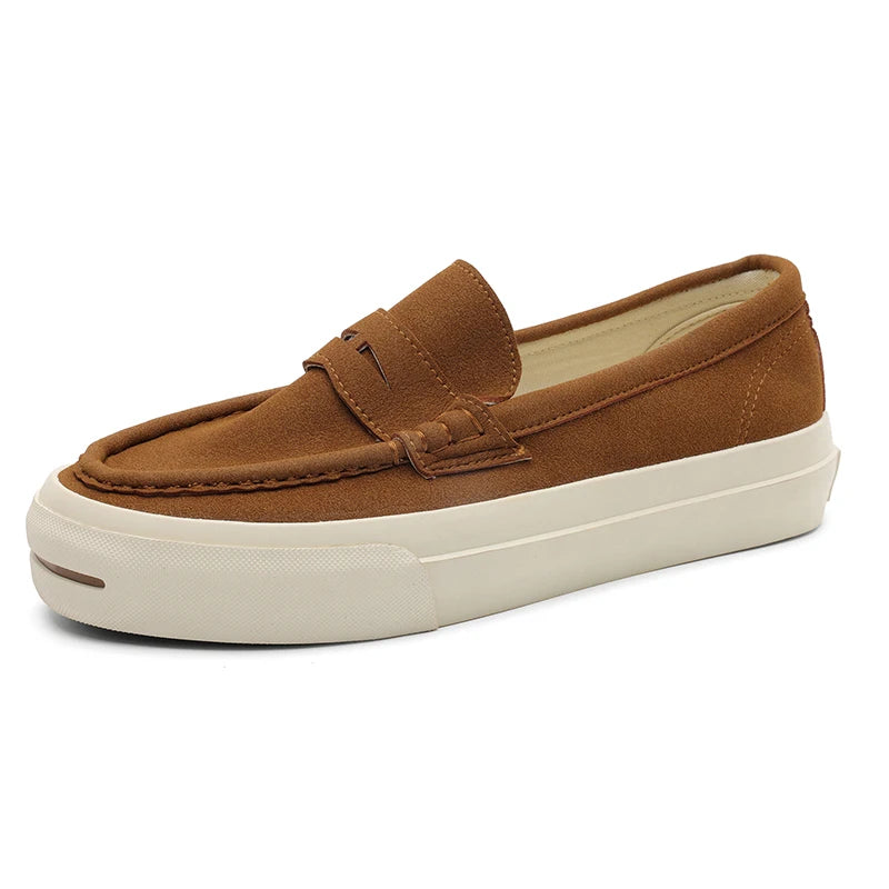 Slip On Driver Shoe Artesanal Marrom | Feito à Mão em Couro Full-Grain | BOLDMAN