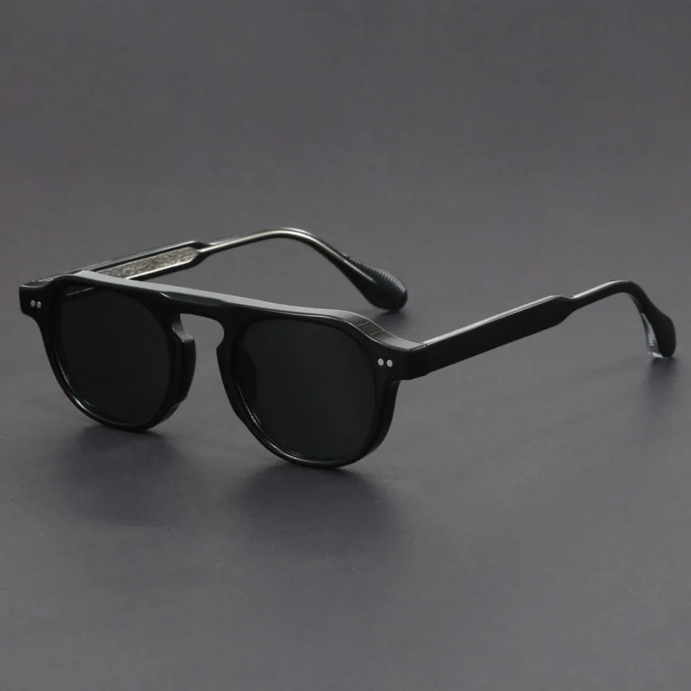 Óculos de Sol em Acetato Premium | Estilo Vintage Masculino | BOLDMAN
