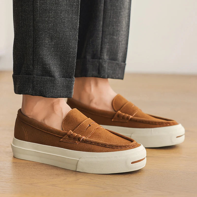 Slip On Driver Shoe Artesanal Marrom | Feito à Mão em Couro Full-Grain | BOLDMAN