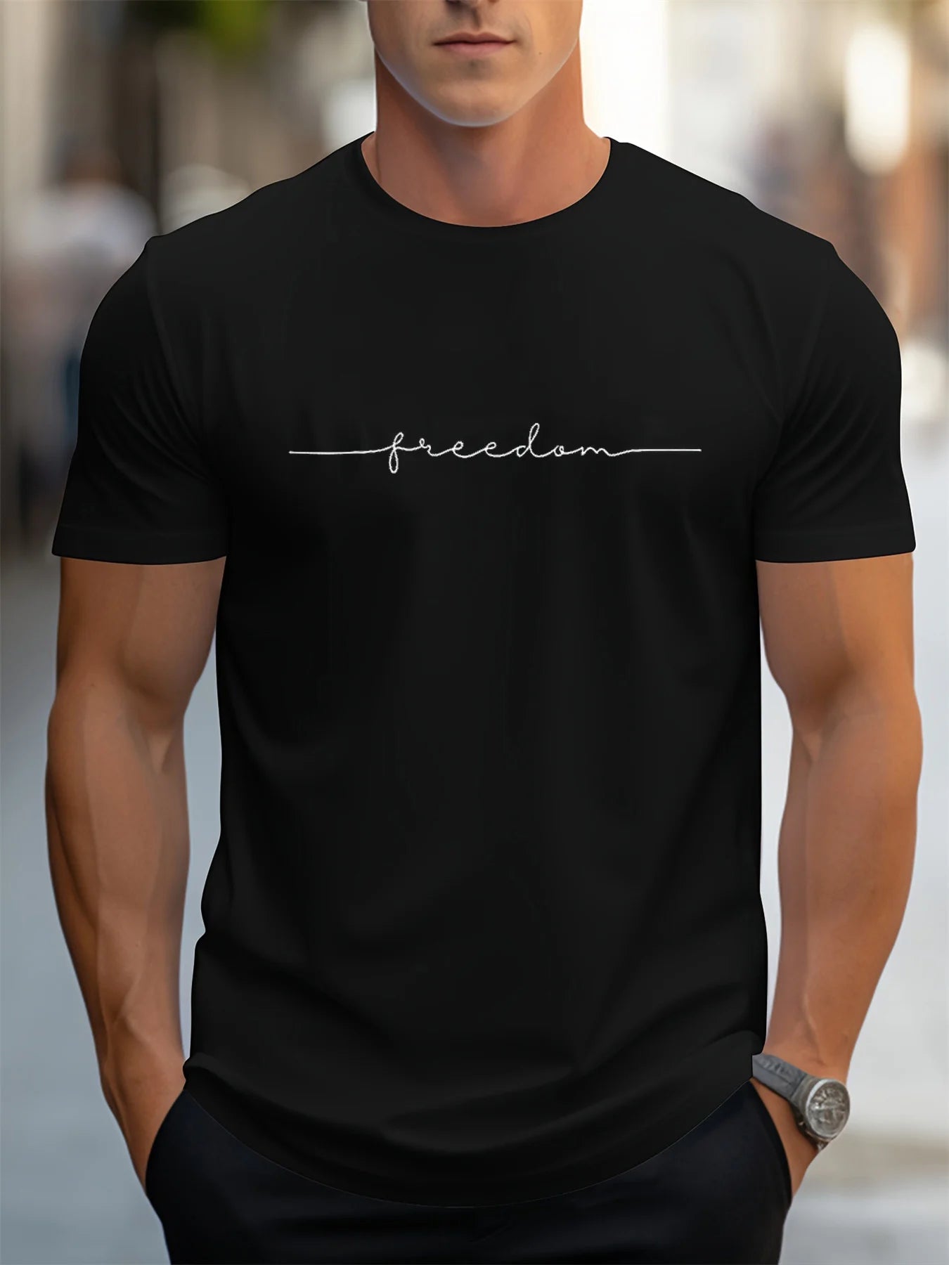 Camiseta Masculina 100% Algodão Casual Plus Size Premium - BOLDMAN