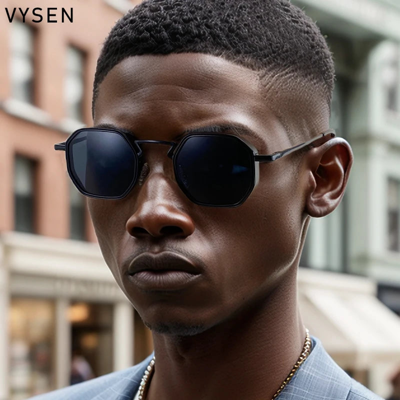 Óculos de Sol Vysen Statement em Metal Masculino| Design Polígono | BOLDMAN