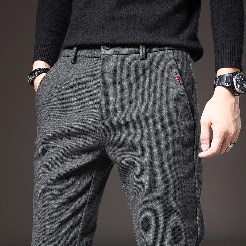 Calça Casual Masculina Slim Outono/Inverno Versátil – BOLDMAN