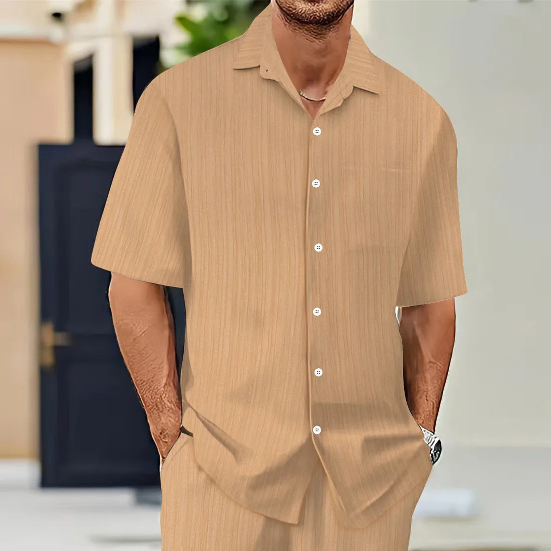 Camisa Masculina Luxo Manga Curta | Algodão Egípcio | BOLDMAN