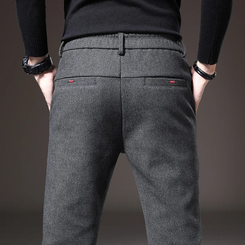 Calça Casual Masculina Slim Outono/Inverno Versátil – BOLDMAN