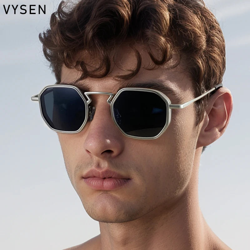 Óculos de Sol Vysen Statement em Metal Masculino| Design Polígono | BOLDMAN