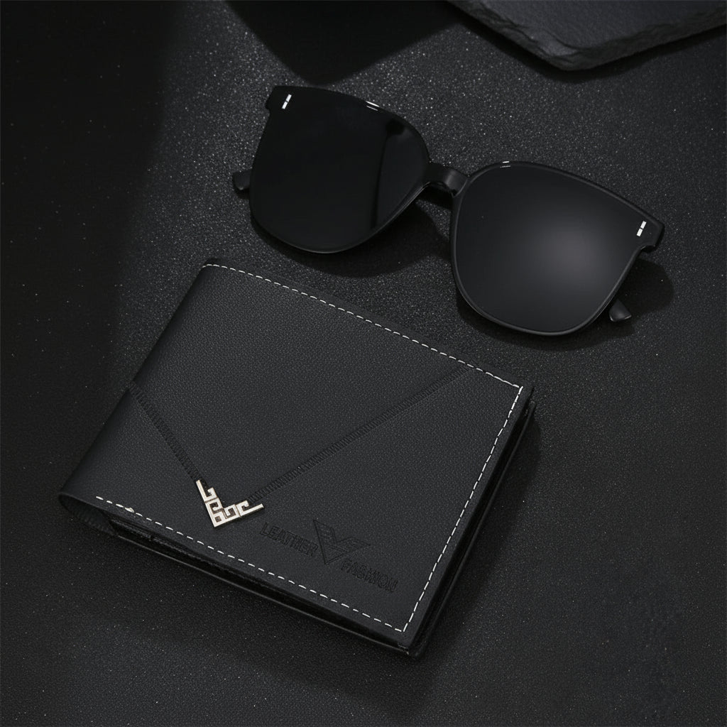 Kit Presente Masculino - 3pcs: 1 Relógio Quartzo + 2 Acessórios - BOLDMAN