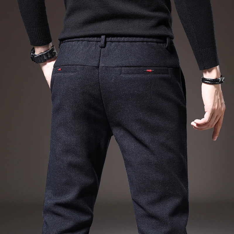 Calça Casual Masculina Slim Outono/Inverno Versátil – BOLDMAN