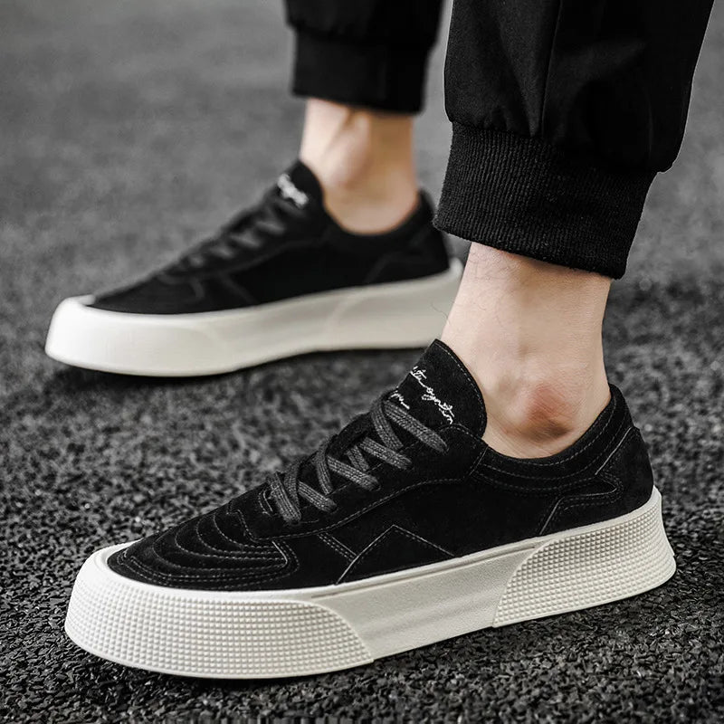 Sneaker Masculino Canvas Castanho | Sola Grossa | Bold Man™