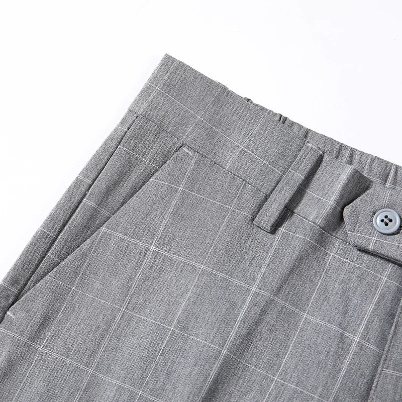 Calça Social Xadrez Verão BOLDMAN – Regular Fit