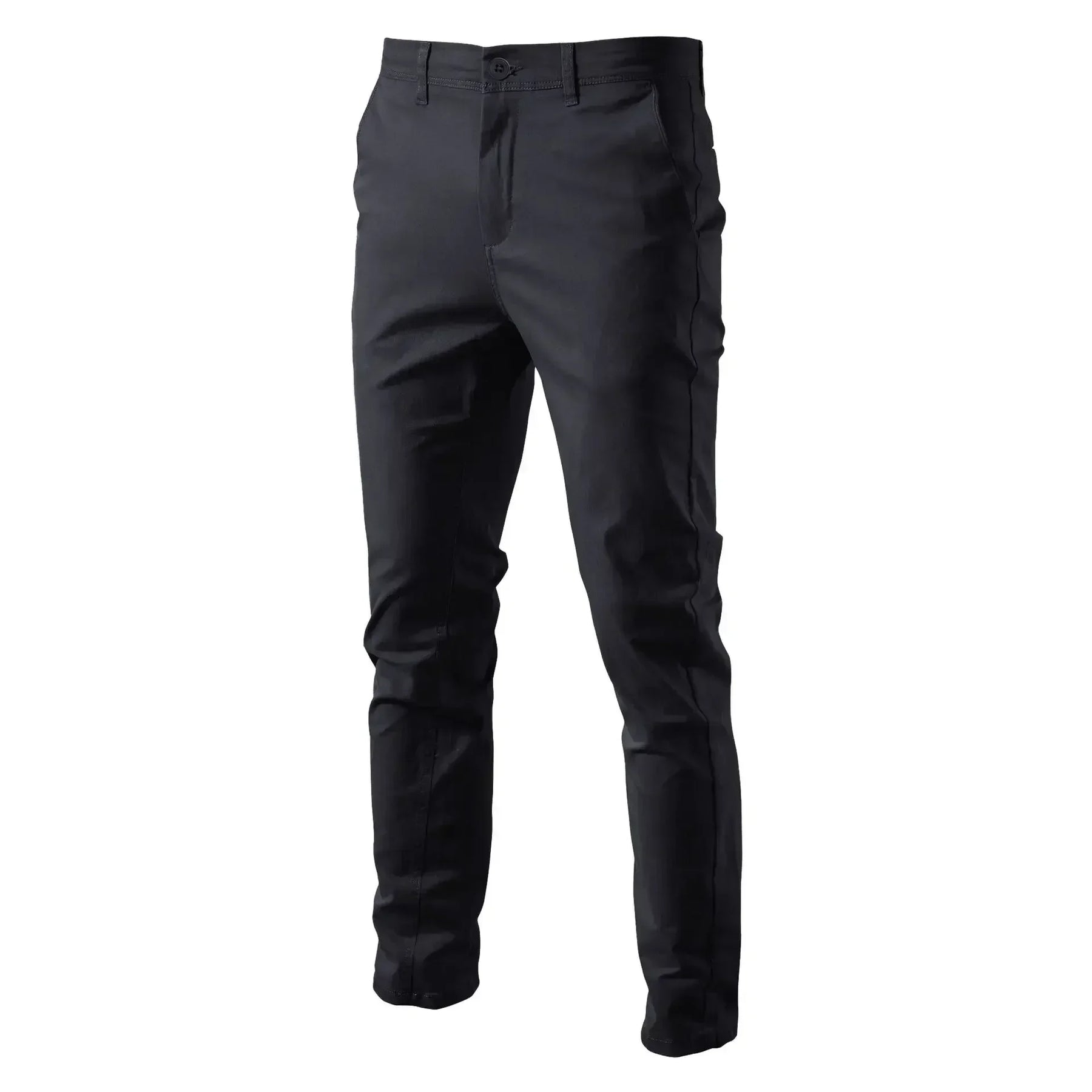 Calça Masculina Preta Slim Fit Casual de Algodão Premium | BOLDMAN