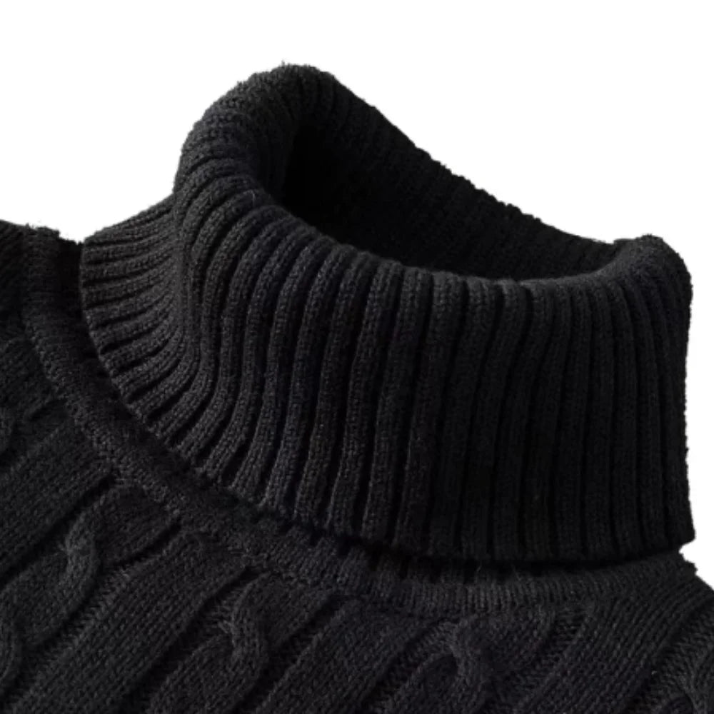 Suéter Masculino Gola Alta Premium – Estilo Inverno BOLDMAN