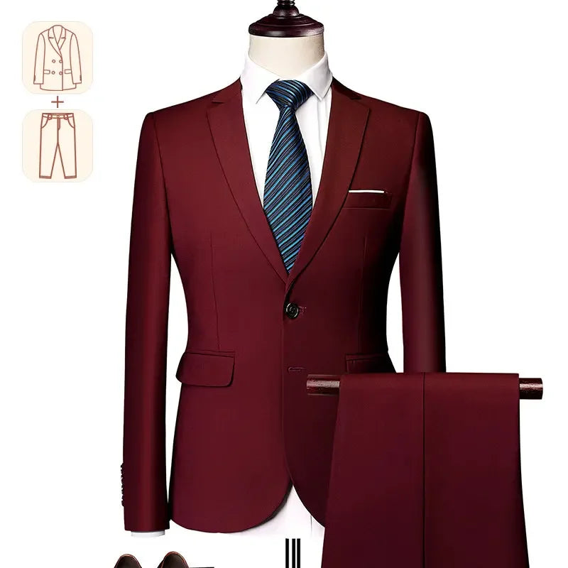 Costume Masculino Vinho Super Slim em Poliviscose | BOLDMAN