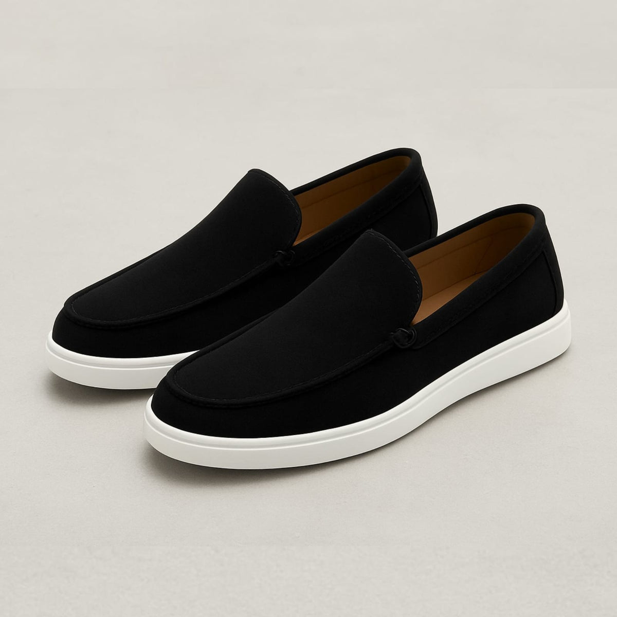 Slip On Masculino Premium Preto | Driving Shoe em Couro Full-Grain | BOLDMAN