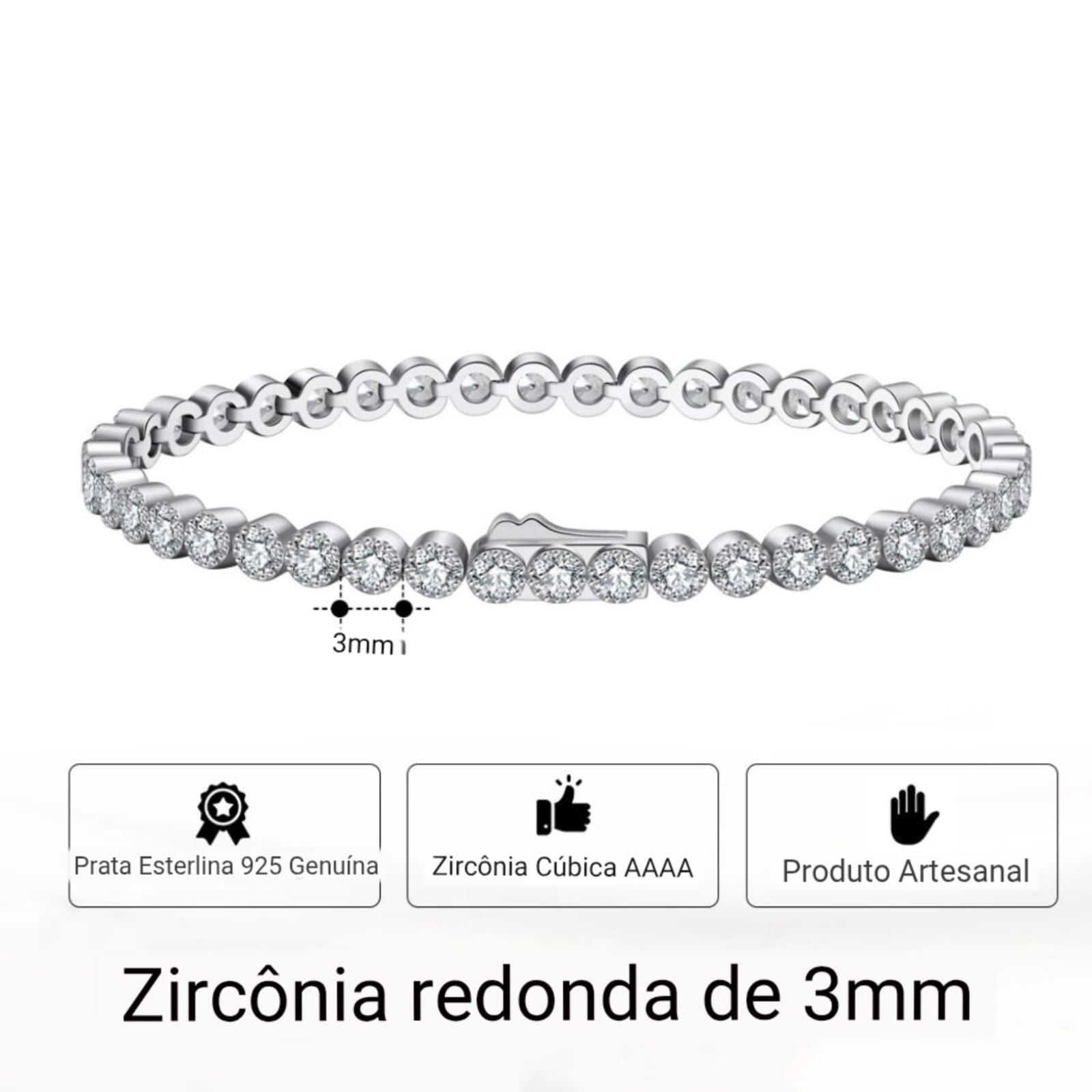 Pulseira em Prata Esterlina 925 | Acabamento Manual Premium | BOLDMAN