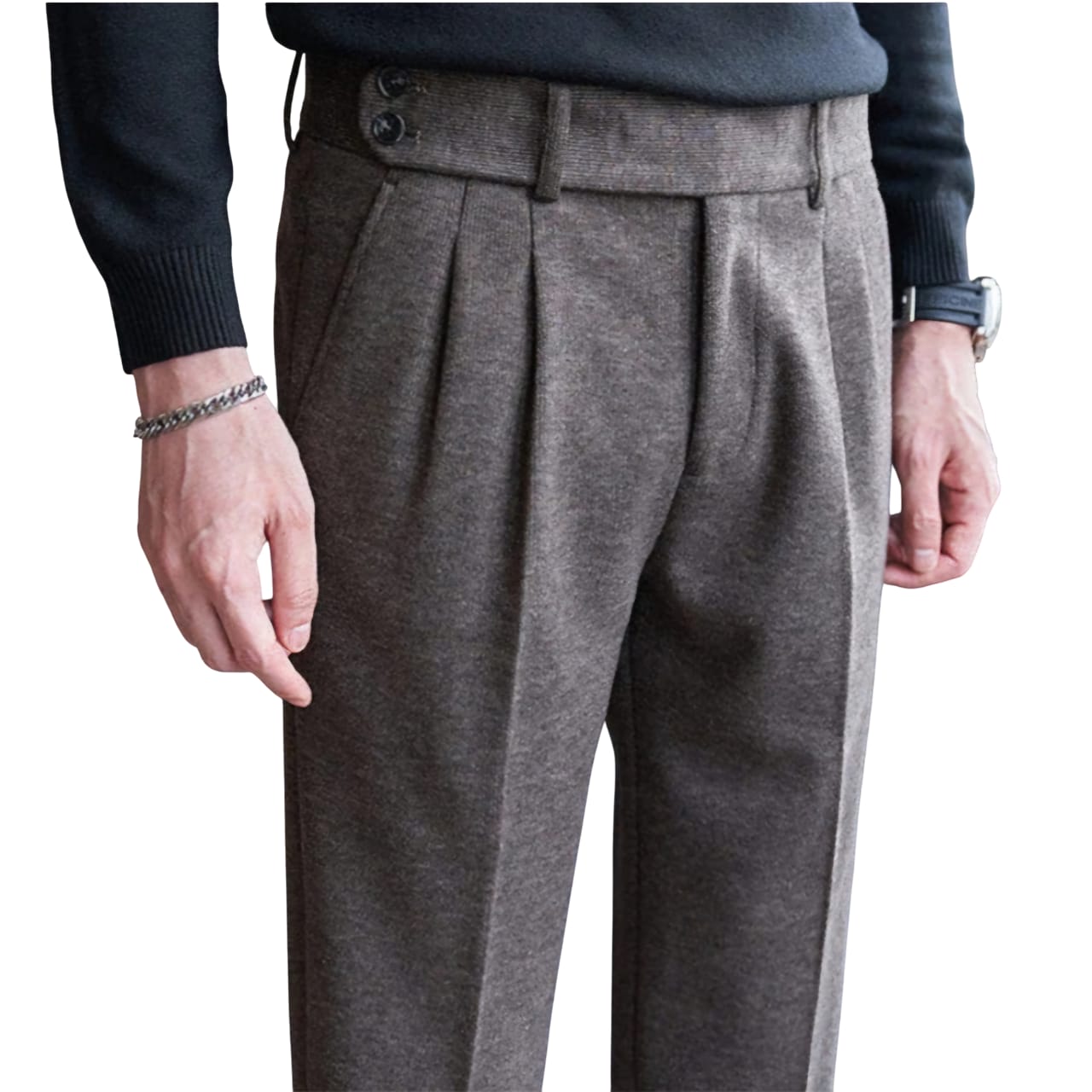 Calça de Terno Masculina de Lã Outono/Inverno – BOLDMAN