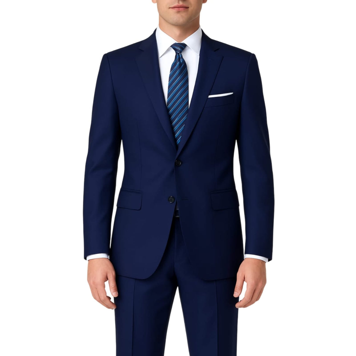 Costume Masculino Azul Escuro Super Slim em Poliviscose | BOLDMAN