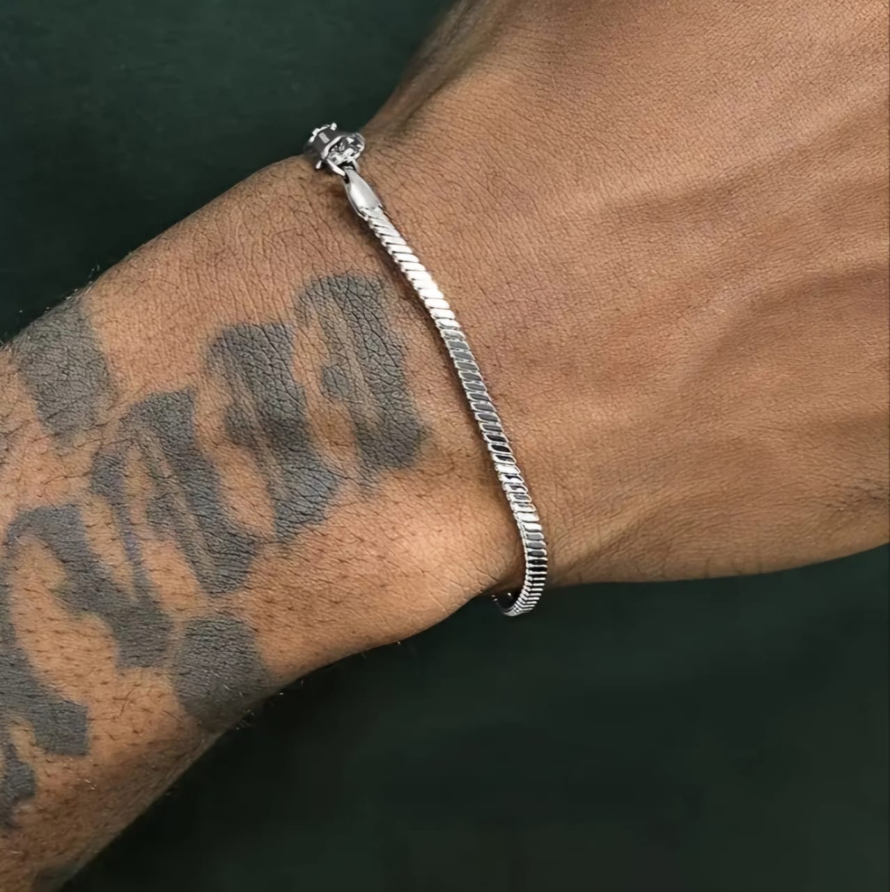 Pulseira Masculina em Aço Inoxidável | Corrente Snake Chain | BOLDMAN