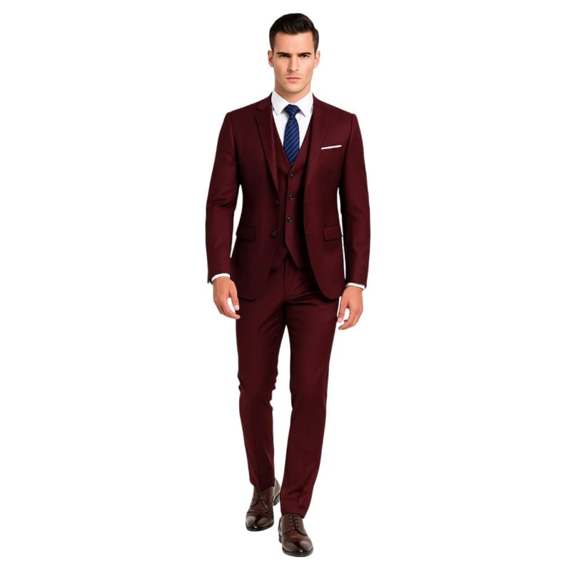 Costume Masculino Vinho Super Slim em Poliviscose | BOLDMAN