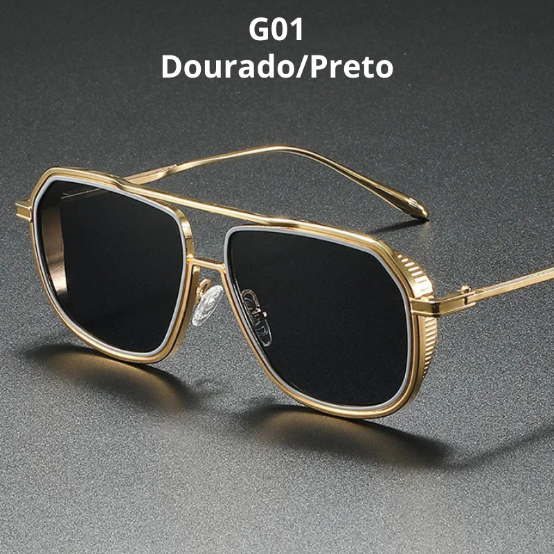 Óculos de Sol Masculino Vintage | Proteção UV e Estilo Retrô | BOLDMAN