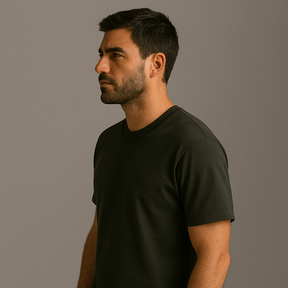 Camiseta Masculina Cinza Escuro 1 Boldman Dukeen Oversize 100% Algodão Premium