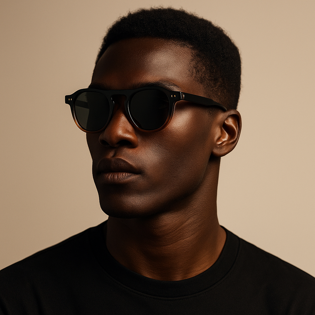 Óculos de Sol em Acetato Premium | Estilo Vintage Masculino | BOLDMAN