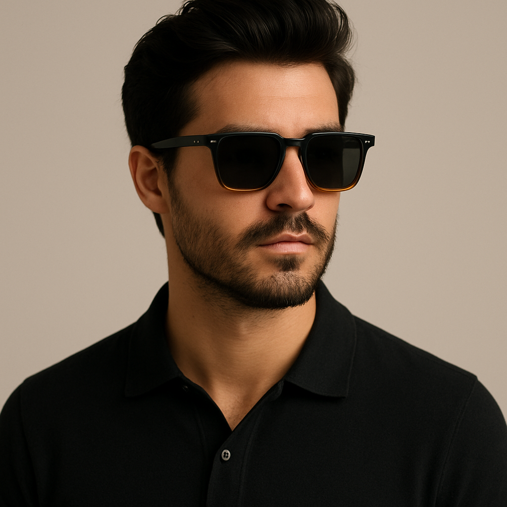 Óculos de Sol em Acetato Premium | Estilo Vintage Masculino | BOLDMAN
