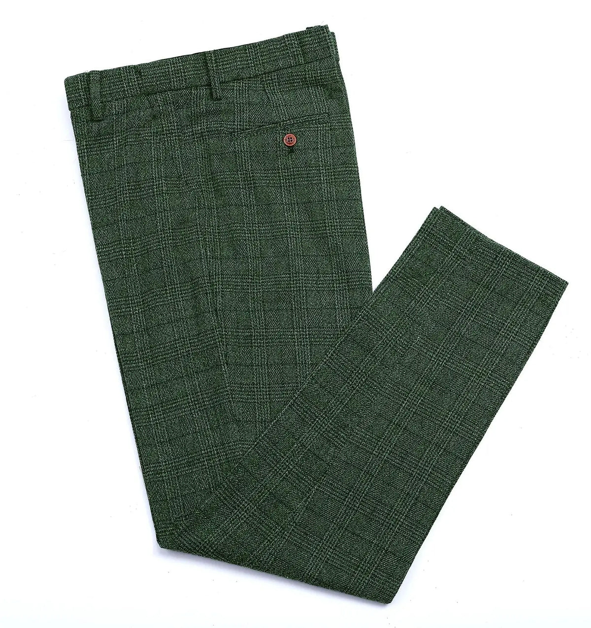 Calça de Terno Masculina Tweed Xadrez Britânico – BOLDMAN
