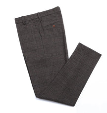 Calça de Terno Masculina Tweed Xadrez Britânico – BOLDMAN