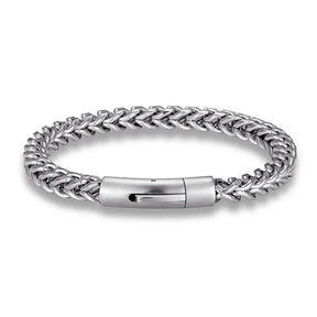 Pulseira Masculina em Aço Inoxidável e Banho de Ouro 18K - BOLDMAN