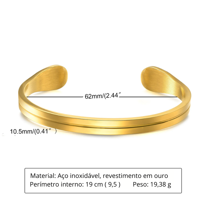 Pulseira Masculina Fina Aço Inoxidável Premium - BOLDMAN
