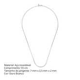 Corrente Masculina em Aço Inoxidável Octogonal - BOLDMAN