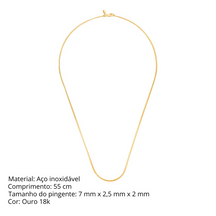 Corrente Masculina em Aço Inoxidável Octogonal - BOLDMAN