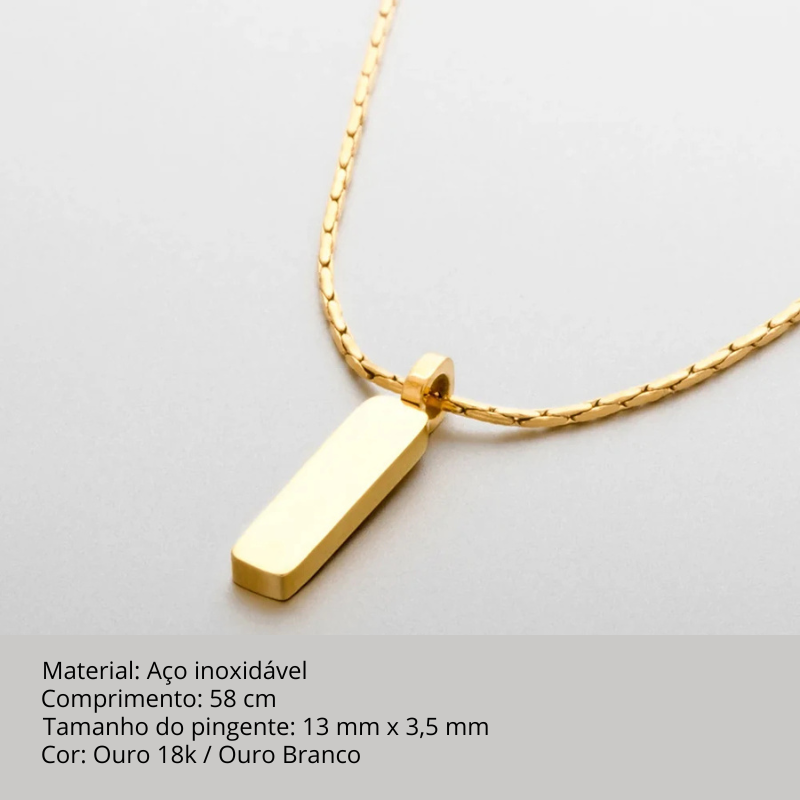 Corrente Masculina em Aço Inoxidável à Prova d'Água - BOLDMAN