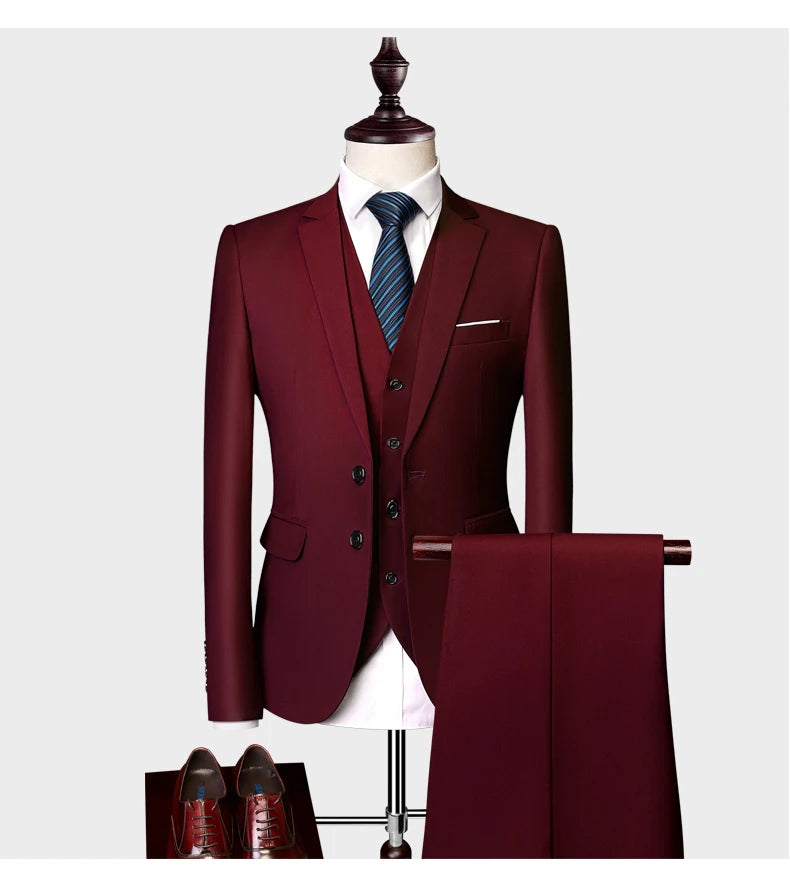 Costume Masculino Vinho Super Slim em Poliviscose | BOLDMAN