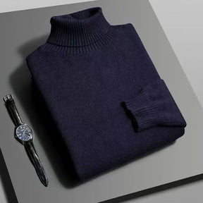 Suéter Masculino Gola Alta Slim – Malha Anti-Pilling - BOLDMAN