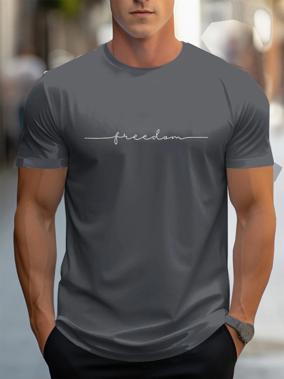 Camiseta Masculina 100% Algodão Casual Plus Size Premium - BOLDMAN
