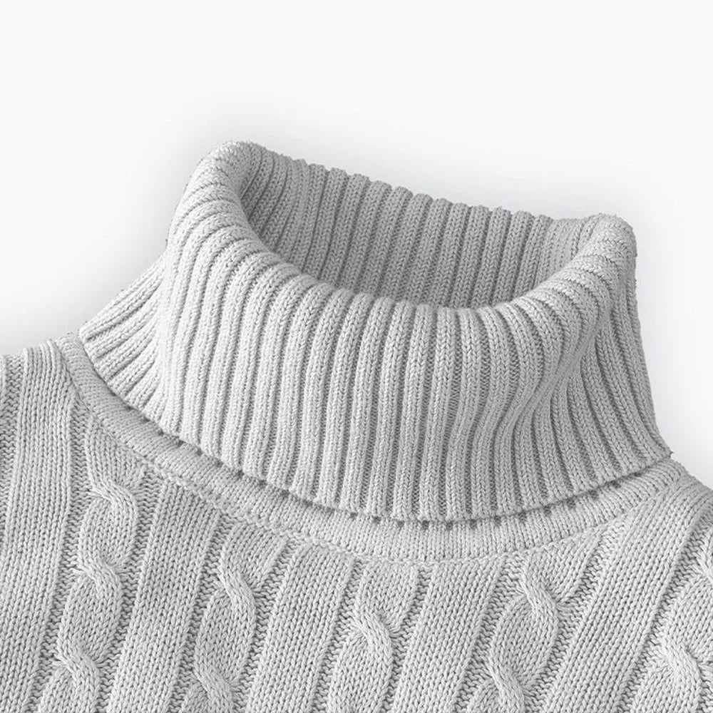 Suéter Masculino Gola Alta Premium – Estilo Inverno BOLDMAN