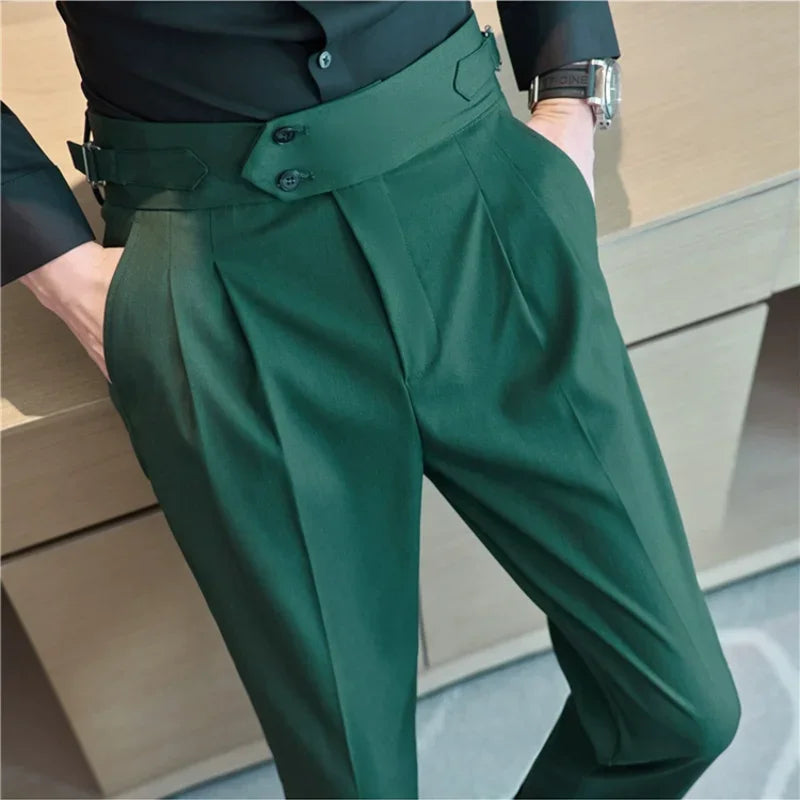 Calça Social Masculina Slim Cintura Alta BOLDMAN