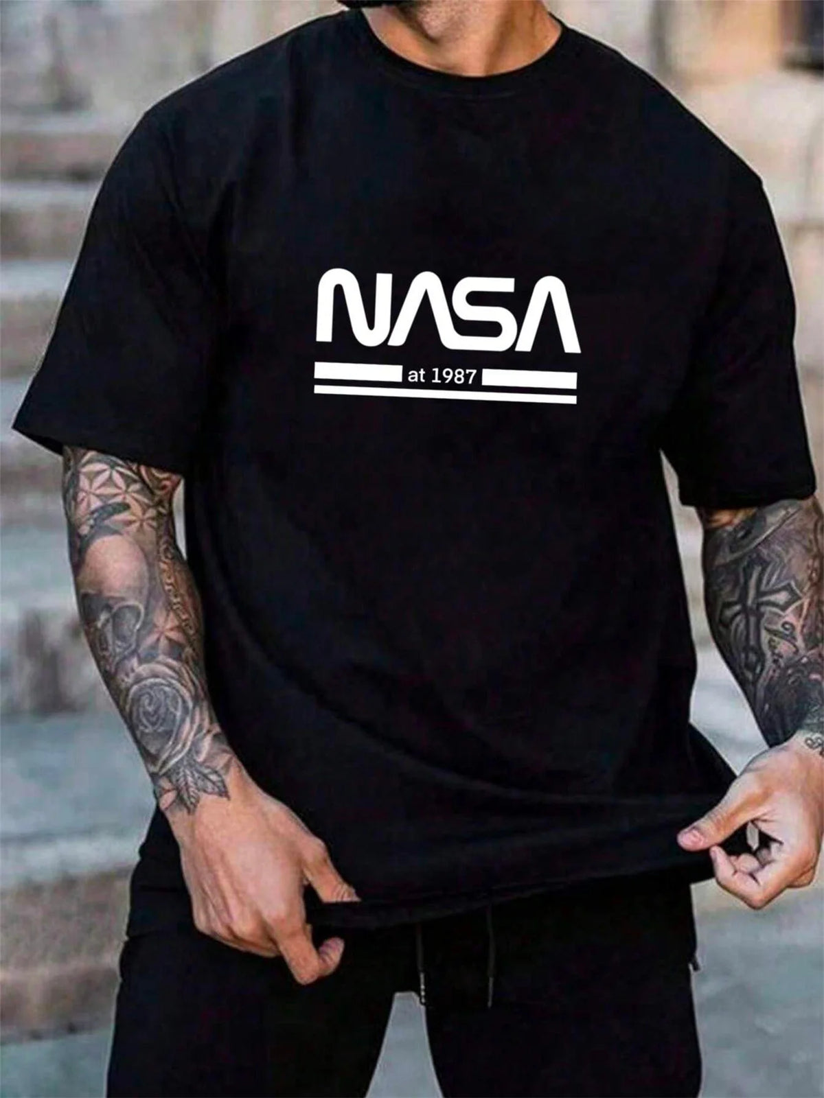 Camiseta Masculina Nasa 100% Algodão - BOLDMAN