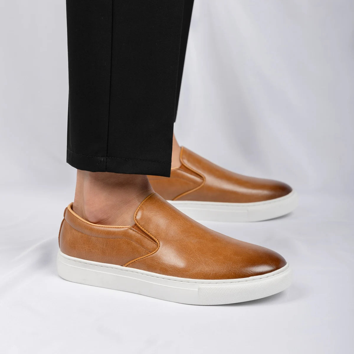 Slip On Driver Luxury Shoes Marrom | Couro Nobuck e Sola Flex | BOLDMAN