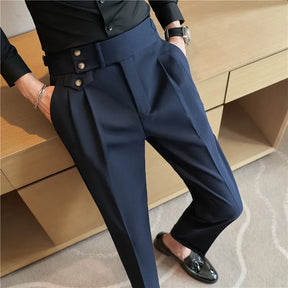 Calça Social Masculina Slim Cintura Alta BOLDMAN