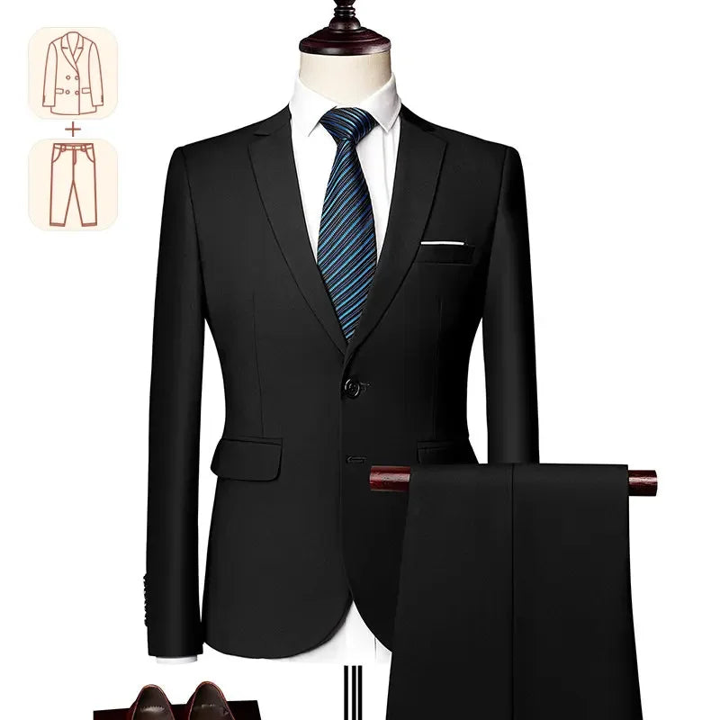 Costume Masculino Preto Super Slim em Poliviscose | BOLDMAN