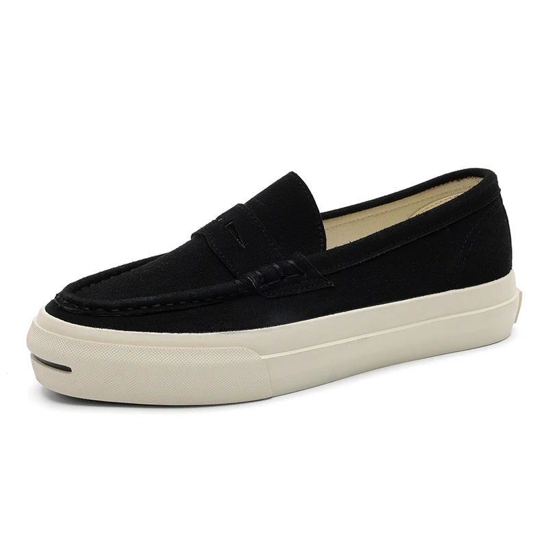 Slip On Driver Shoe Artesanal Preto | Feito à Mão em Couro Full-Grain | BOLDMAN
