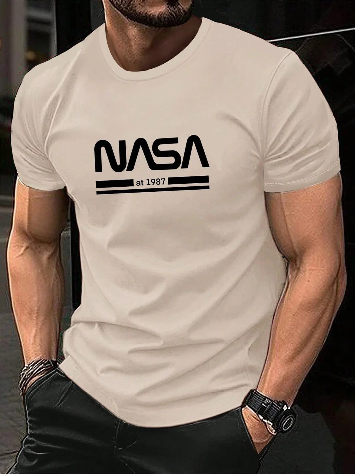 Camiseta Masculina Nasa 100% Algodão - BOLDMAN